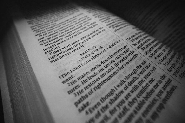 Bible open to Psalm chapter 150 for verse-by-verse commentary and study