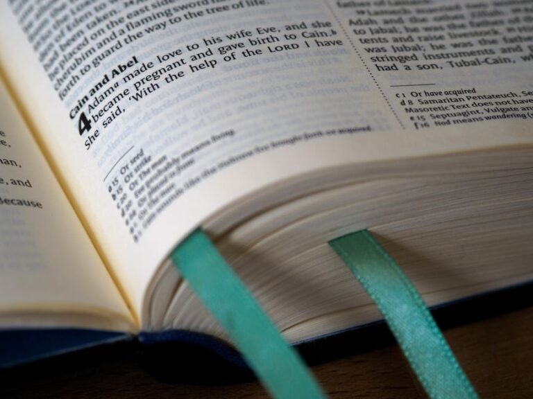 Bible open to 1 Peter chapter 5 for verse-by-verse commentary and study