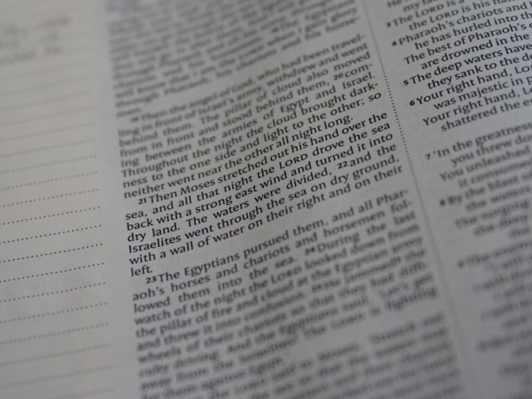 Bible open to Hebrews chapter 12 for verse-by-verse commentary and study