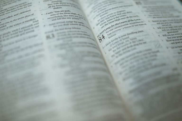 Bible open to Psalm chapter 30 for verse-by-verse commentary and study