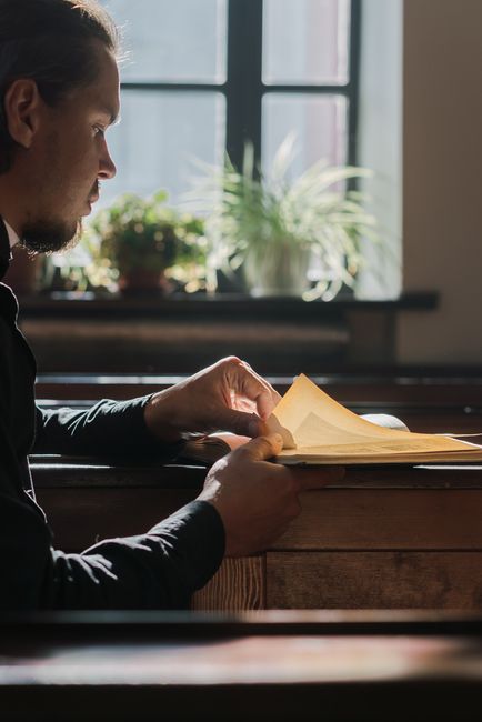 Bible open to Psalm chapter 90 for verse-by-verse commentary and study