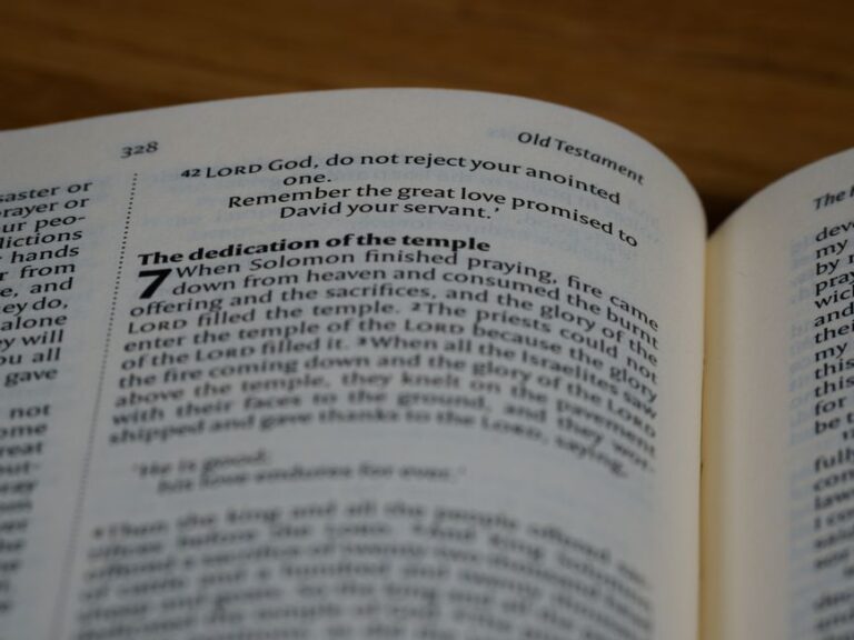 Bible open to 2 Chronicles chapter 20 for verse-by-verse commentary and study